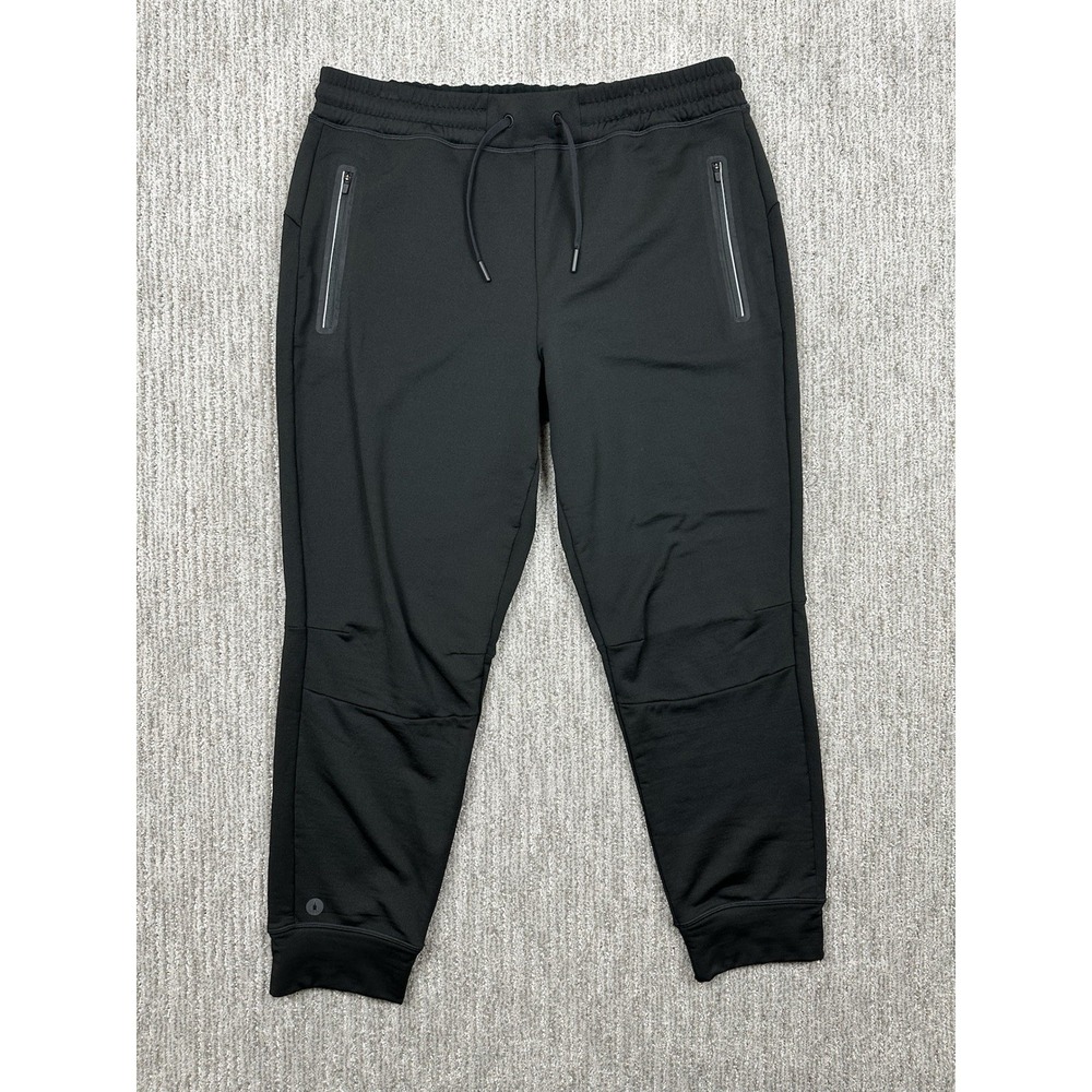 Smartwool Pants Womens XL Black Fleece Joggers Zip Pockets Reflective Run